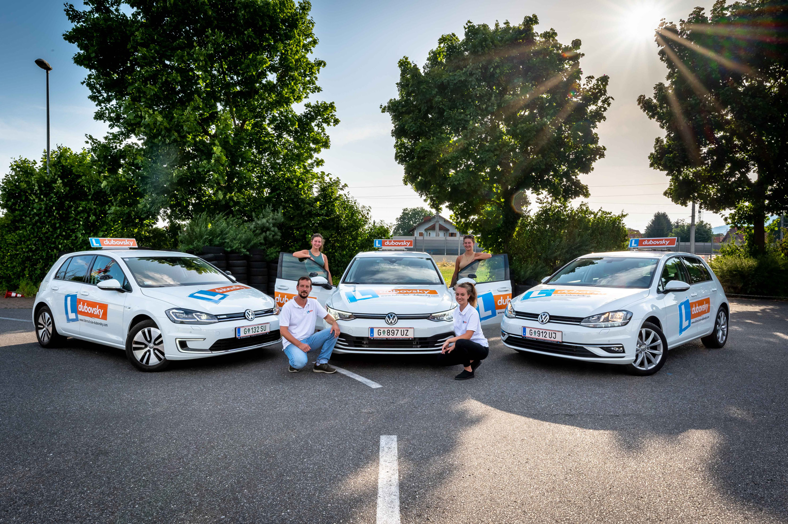 Werbeaufnahmen Fahrschule Dubovsky moving Stills Foto Video Studio Graz